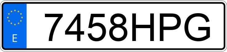 Numer rejestracyjny 7458HPG posiada MERCEDES A (168-169)