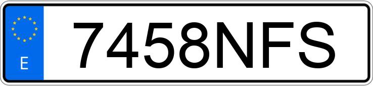 Registreringsnummeret 7458NFS har KIA EV3