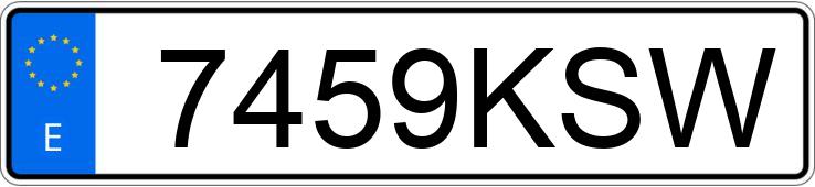 Registreringsnummeret 7459KSW har MERCEDES C (204)