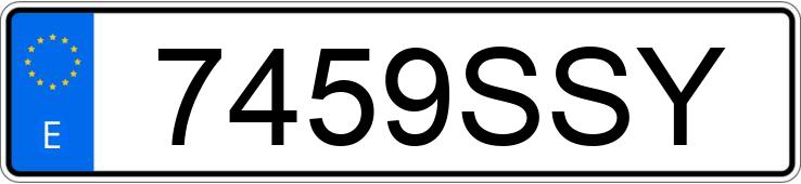 Numer rejestracyjny 7459SSY posiada FORD TRANSIT 300 M KOMBI