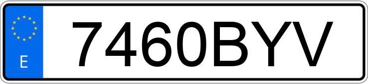 Numer rejestracyjny 7460BYV posiada BMW SERIE 3