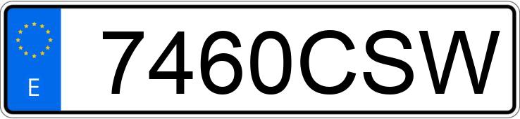 Numer rejestracyjny 7460CSW posiada VOLKSWAGEN POLO