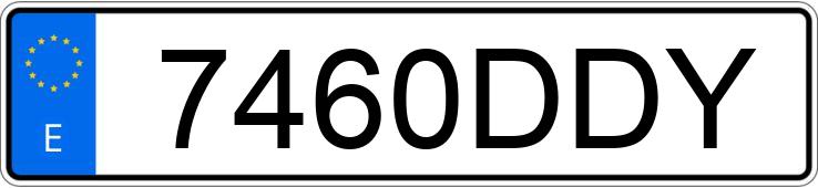 Numer rejestracyjny 7460DDY posiada SEAT ALTEA