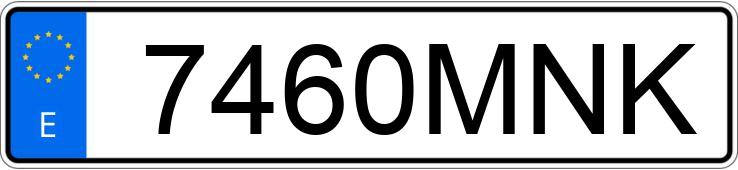 Numer rejestracyjny 7460MNK posiada BMW SERIE 1