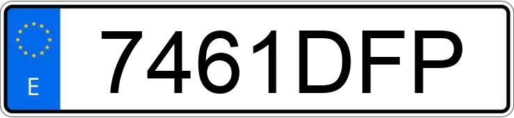 Registreringsnumret 7461DFP har FORD FOCUS