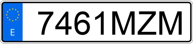 Numer rejestracyjny 7461MZM posiada VOLKSWAGEN TRANSPORTER
