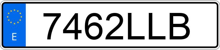 O número de registro 7462LLB tem MERCEDES SPRINTER