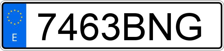 Numer rejestracyjny 7463BNG posiada RENAULT CLIO