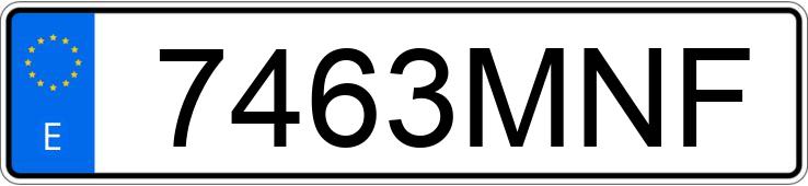 Numer rejestracyjny 7463MNF posiada PORSCHE TAYCAN