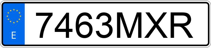 Numer rejestracyjny 7463MXR posiada VOLKSWAGEN GOLF