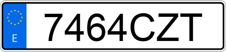 Numer rejestracyjny 7464CZT posiada BMW SERIE 5