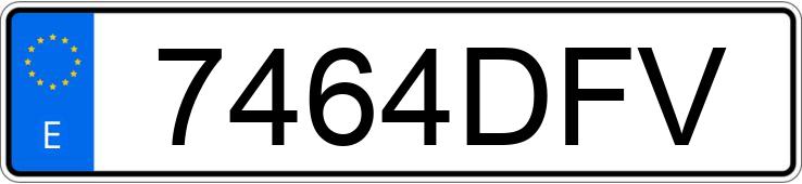 Registreringsnummeret 7464DFV har NISSAN ALMERA TINO