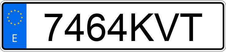 Numer rejestracyjny 7464KVT posiada HYUNDAI IONIQ