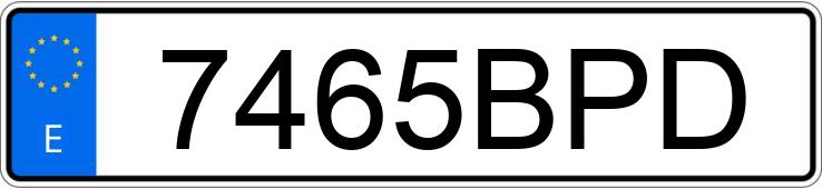 Numer rejestracyjny 7465BPD posiada CHRYSLER SEBRING 2.0 LE