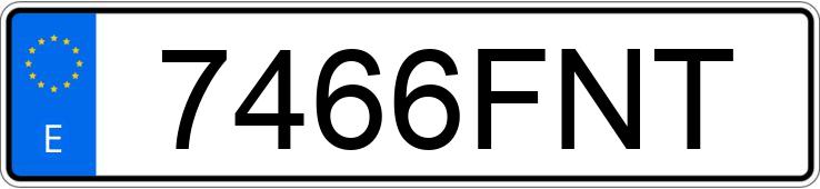 Numer rejestracyjny 7466FNT posiada BMW SERIE 3