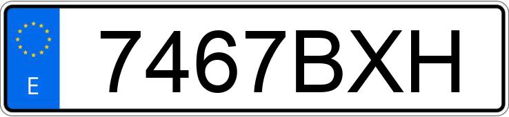 Numer rejestracyjny 7467BXH posiada VOLKSWAGEN PASSAT