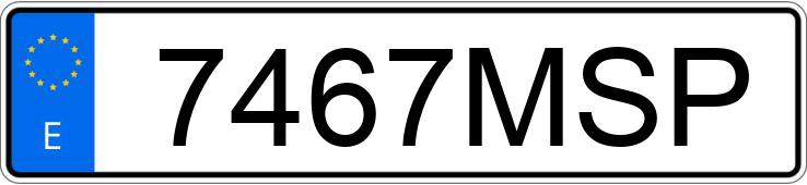 The registration number 7467MSP has KIA CEED