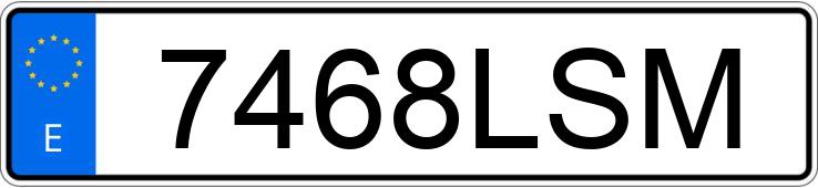 Numer rejestracyjny 7468LSM posiada HONDA SH 125I