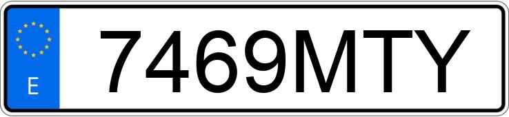 Numer rejestracyjny 7469MTY posiada DACIA DUSTER