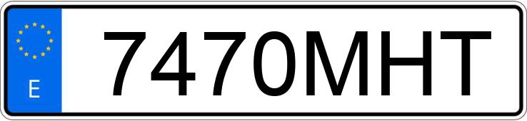 Numer rejestracyjny 7470MHT posiada AUDI A4