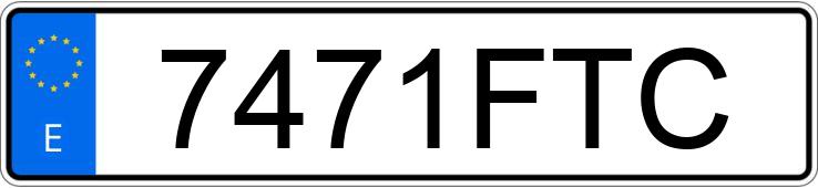 Numer rejestracyjny 7471FTC posiada FIAT BRAVO