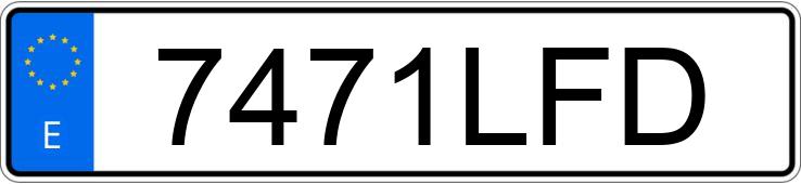 Numer rejestracyjny 7471LFD posiada RENAULT CLIO