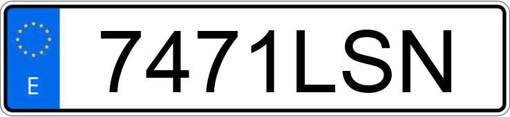 Numer rejestracyjny 7471LSN posiada BMW SERIE 3