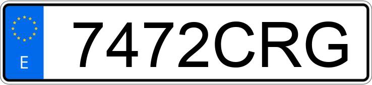 Numer rejestracyjny 7472CRG posiada CITROEN BERLINGO