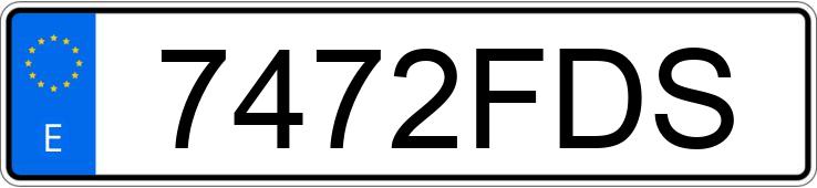 Registreringsnummeret 7472FDS har AUDI A3 1.6 FSI AMBIENTE