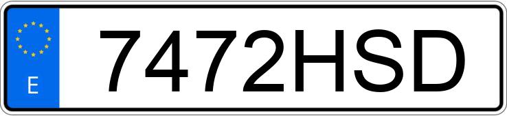 Numer rejestracyjny 7472HSD posiada OPEL ASTRA
