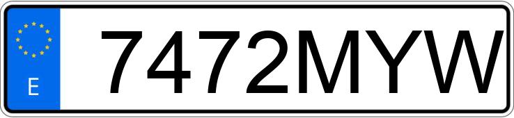 Numer rejestracyjny 7472MYW posiada MERCEDES E (214)