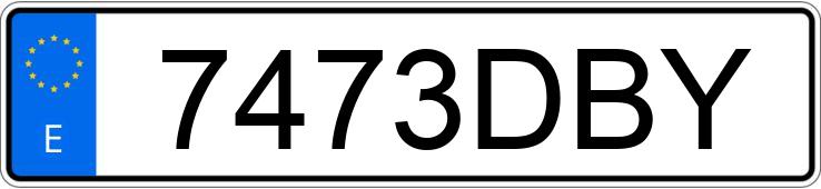 Numer rejestracyjny 7473DBY posiada VOLKSWAGEN GOLF Numer rejestracyjny 7473DBY posiada VOLKSWAGEN GOLF