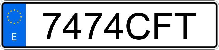 Numer rejestracyjny 7474CFT posiada FORD FOCUS