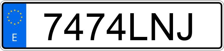 Numer rejestracyjny 7474LNJ posiada BMW X2