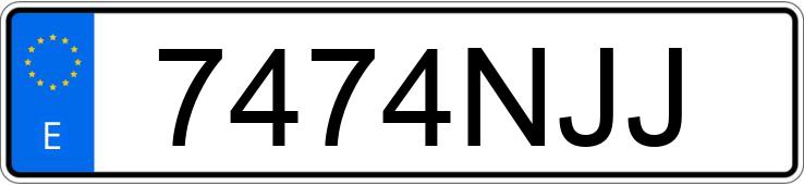 Numer rejestracyjny 7474NJJ posiada KIA SPORTAGE