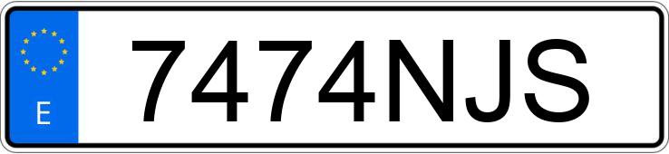 Numer rejestracyjny 7474NJS posiada XPENG G6