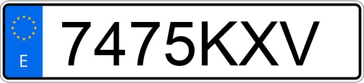 Numer rejestracyjny 7475KXV posiada TOYOTA COROLLA Numer rejestracyjny 7475KXV posiada TOYOTA COROLLA