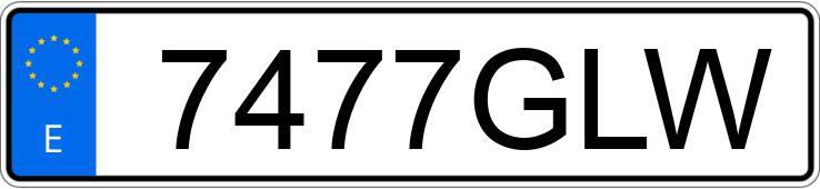 Numer rejestracyjny 7477GLW posiada PEUGEOT 308