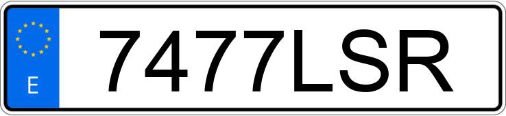 Numer rejestracyjny 7477LSR posiada MERCEDES CLK (208-209)