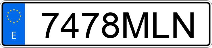 Numer rejestracyjny 7478MLN posiada FORD TRANSIT