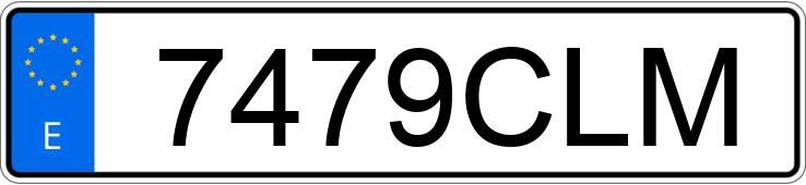 Numer rejestracyjny 7479CLM posiada VOLKSWAGEN GOLF Numer rejestracyjny 7479CLM posiada VOLKSWAGEN GOLF