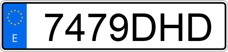 Numer rejestracyjny 7479DHD posiada VOLKSWAGEN TOURAN