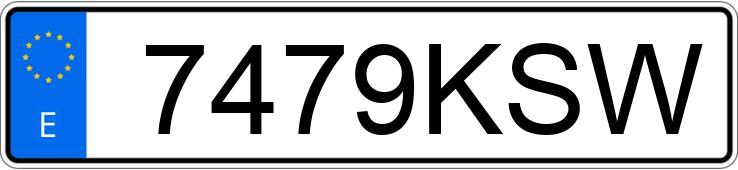 Numer rejestracyjny 7479KSW posiada SCANIA SERIE S