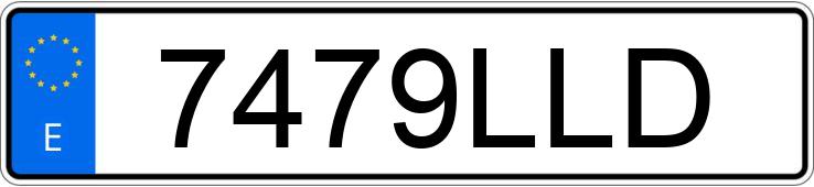 Numer rejestracyjny 7479LLD posiada TESLA MODEL 3