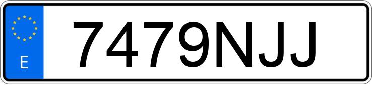 Numer rejestracyjny 7479NJJ posiada BMW X3