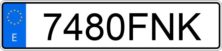 Numer rejestracyjny 7480FNK posiada CITROEN BERLINGO