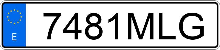 Registreringsnummeret 7481MLG har RENAULT ESPACE