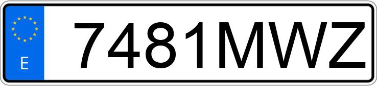 Numer rejestracyjny 7481MWZ posiada DACIA DUSTER