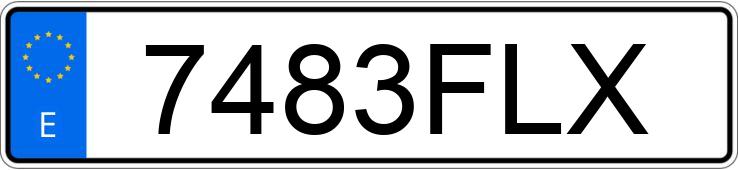 Numer rejestracyjny 7483FLX posiada BMW SERIE 3 E46 320D