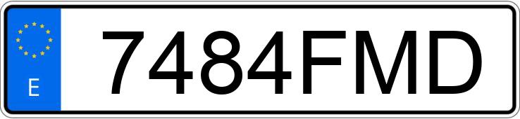 Numer rejestracyjny 7484FMD posiada BMW SERIE 1